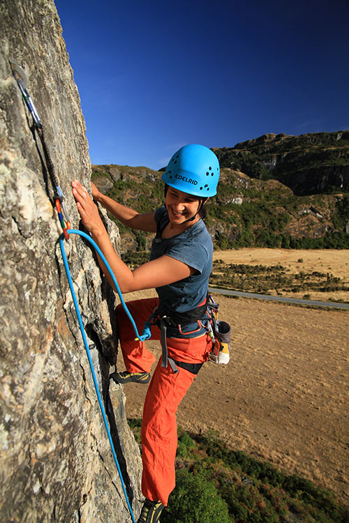 Lead Climbing in Wanaka, Otago