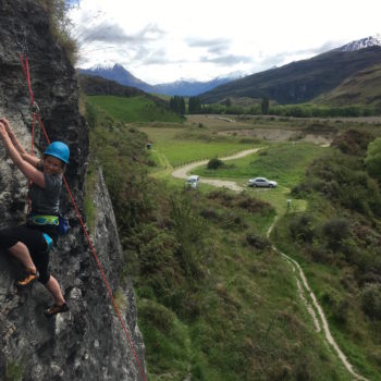 Outdoor climbing in Wanaka